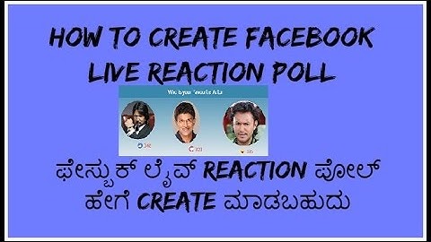 How to create Facebook Live Reaction Poll - Step by Step