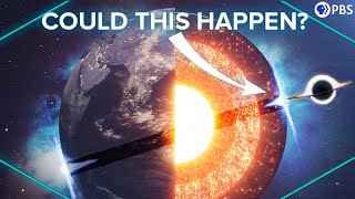 ⁣What Happens If A Black Hole Hits Earth?