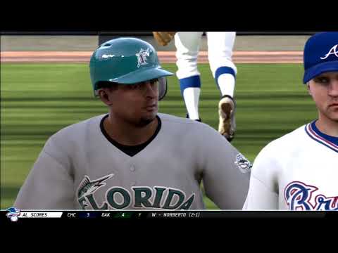 MLB 13: The Show (PS3) (Miami Marlins Season) Game #85: MIA @ ATL