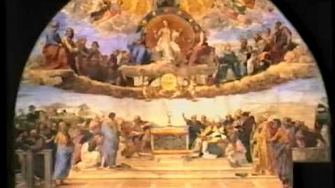 Raphael's Fresco of the Disputa of the Vatican's S...