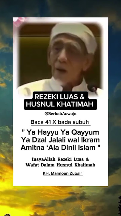 Rezeki Luas & Husnul Khatimah ! #doamustajab #shorts