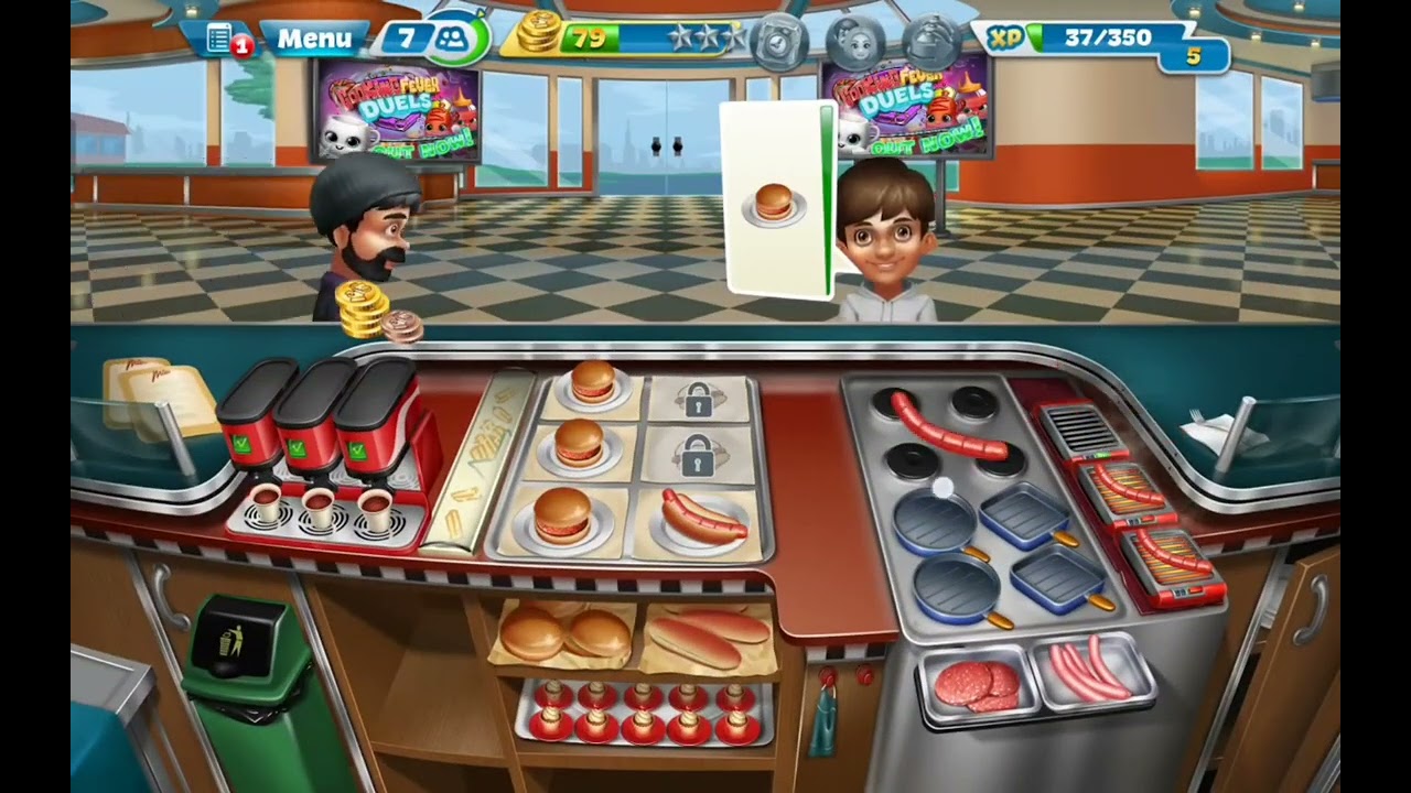 Cooking Fever, Fast food court, level 6