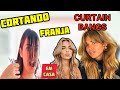 COMO CORTAR FRANJA SOZINHA  I CURTAIN BANGS TUTORIAL