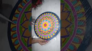 Rangoli making for Diwali decoration youtubeshorts shortsfeed karwachauth diy