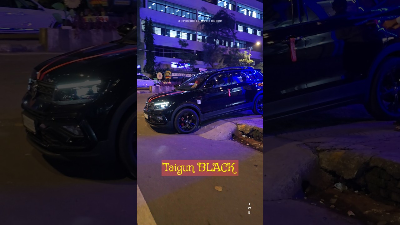Taigun Black Road Presence Night and Day 