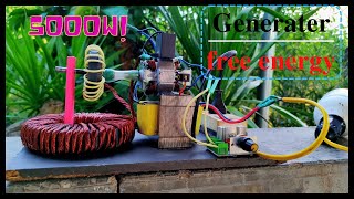 How To Make A Simple 5000W Generator Using Your Electronic Devices | Free Energy | Electronic Ideas