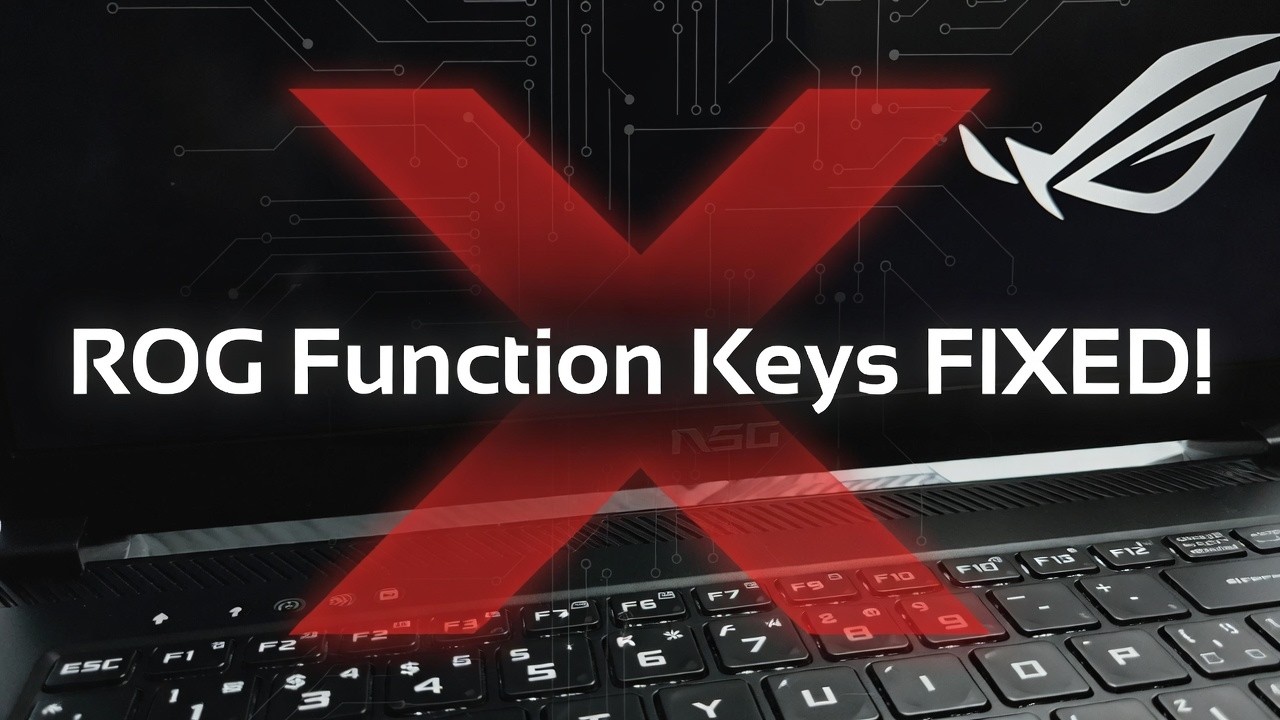 How to Fix Asus ROG Function Keys Not Working - YouTube