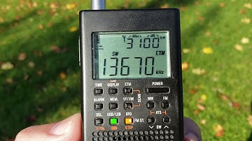 Walk in the park ETM Scan Countycomm GP5 SSB Shortwave outdoors 1810 UTC