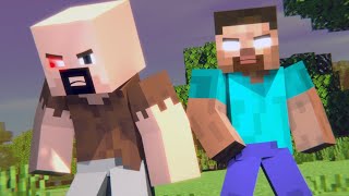 NOTCH VS HEROBRINE (Minecraft animation)