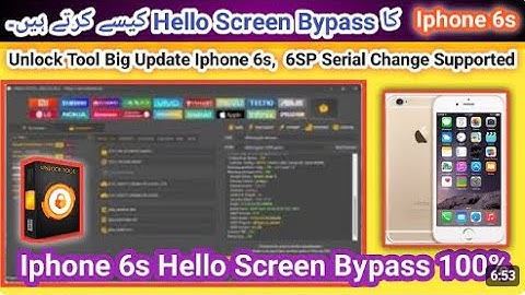 Iphone 6s Hello Screen bypass done by unlock tool 100% | Iphone 6s icloud unlock iOS 15.8.4