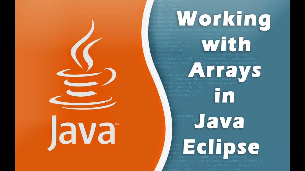 Working with Arrays in Java Eclipse YouTube