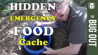 Digging an EMERGENCY SURVIVAL FOOD Cache