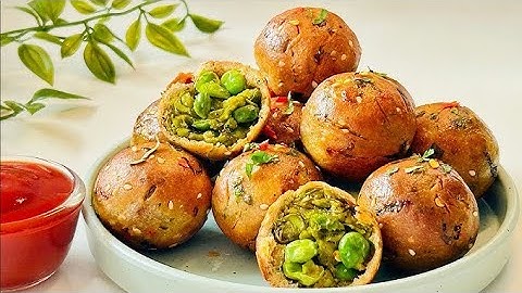 बिना फ्राय किए मटर का नया CRISPY मजेदार नाश्ता बनाये ओर कचोरी समोसाभूल जाएं - SUJI MATAR BREAKFAST