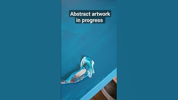 Abstract artwork in progress!  acrylic paint large canvas. #abstractartists #arttimelapse #painting