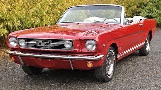 1966 Mustang Convertible - Cold start and test drive