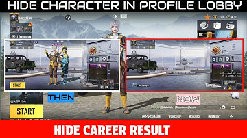 hide character in bgmi | how to hide profile in bgmi | Lock Profile