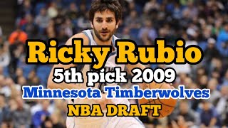 Ricky Rubio     5th pick 2009 Minnesota Timberwolves NBA DRAFT @NBA #nbayearofera  #rickyrubio