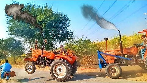 Tractors Algazai 480 | Tractor Algazai loaded Sugarcane Trolley || Al Ghazi 480 #AmirStudioTv 2022