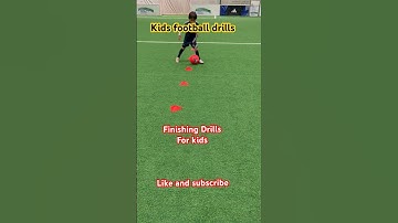 Finishing drill for kids #shorts #fyp #soccerdrills #striker #finishing