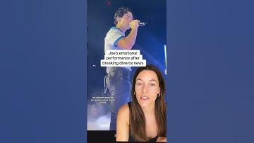 Joe Jonas gets emotional during performance after breaking divorce news