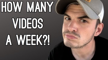HOW MANY VIDEOS SHOULD I UPLOAD A WEEK? YOUTUBE CREATOR