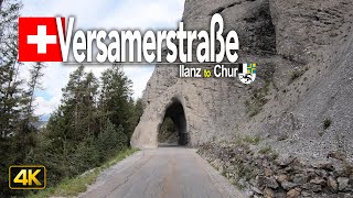 Versamerstrasse, Switzerland  Driving the Versamerstrasse from Ilanz to Chur