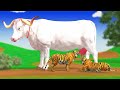 बाघ बना गाय का बच्चा TIGER And MOTHER COW Hindi Kahani Moral Stories in HIndi बाघ माँ गाय Kahaniyan