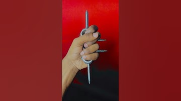 Making Self Defence Punch | knuckle duster punch #survival #diy #creative #handmade #shortvideo #art