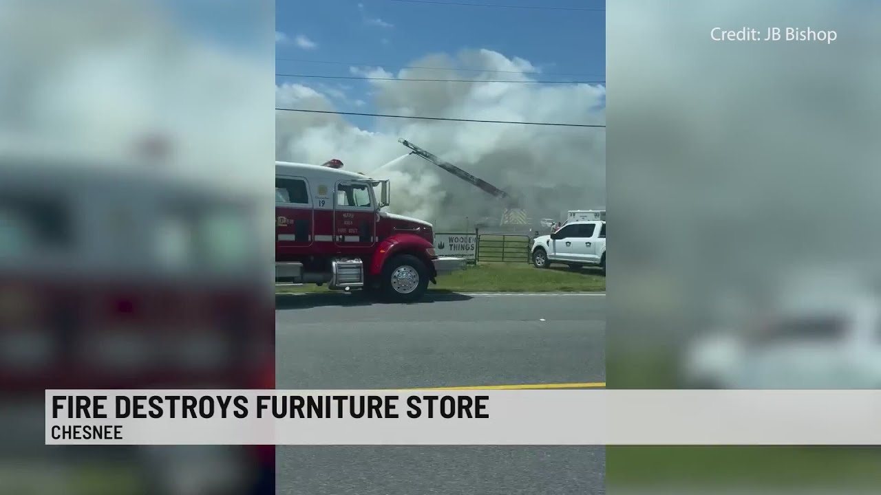 Fire destroys furniture store in Spartanburg Co. YouTube