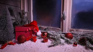 Fondo video - Ventana De Invierno Con Regalos De Decoración Navideña - No copyrigth  HD screenshot 2