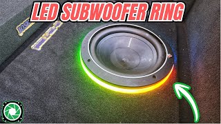 Installing A Subwoofer In A Box With A Led Subwoofer Ring