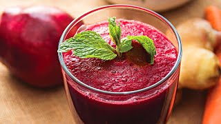 How to Make a Healthy Apple Beetroot Carrot Smoothie | Detox and Energize Your Body