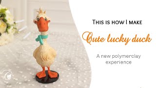 This is how I make lucky duck with armature and polymerclay/full tutorial with cute crafter/ puppet