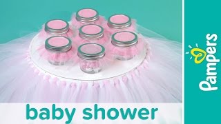 Princess Baby Shower: How to Make a Tutu Cake Stand | Pampers
