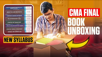CMA FINAL Study Material Unboxing • New Syllabus • ICAI @commercecafe @ICMAI-CMA