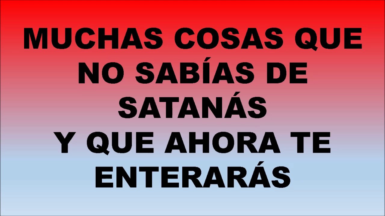 áreas principales donde operan lo demonios en el cuerpo humano.- - YouTube
