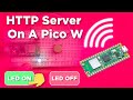 How to setup a http web server with raspberry pi pico w using wifi