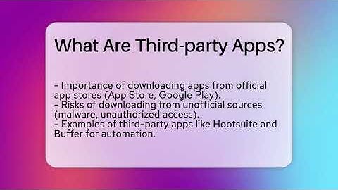 What Are Third-party Apps? - Everyday-Networking