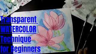 Watercolor tips & tricks // flowers watercolor painting