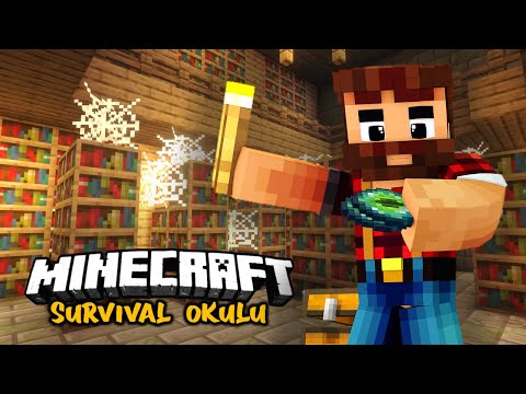 END PORTALI NASIL BULUNUR ??? (seed açıklamada) | Minecraft Survival Okulu 1.15 B#23