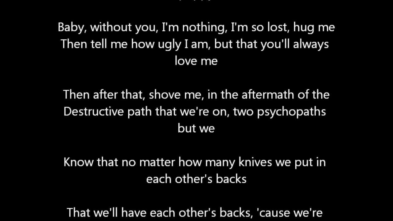 EMINEM ONLY Love the way you lie part 2 lyrics