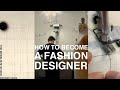 【How to Become a Fashion Designer】 Fashion school, Internship and Job hunting【Studio Vlog】