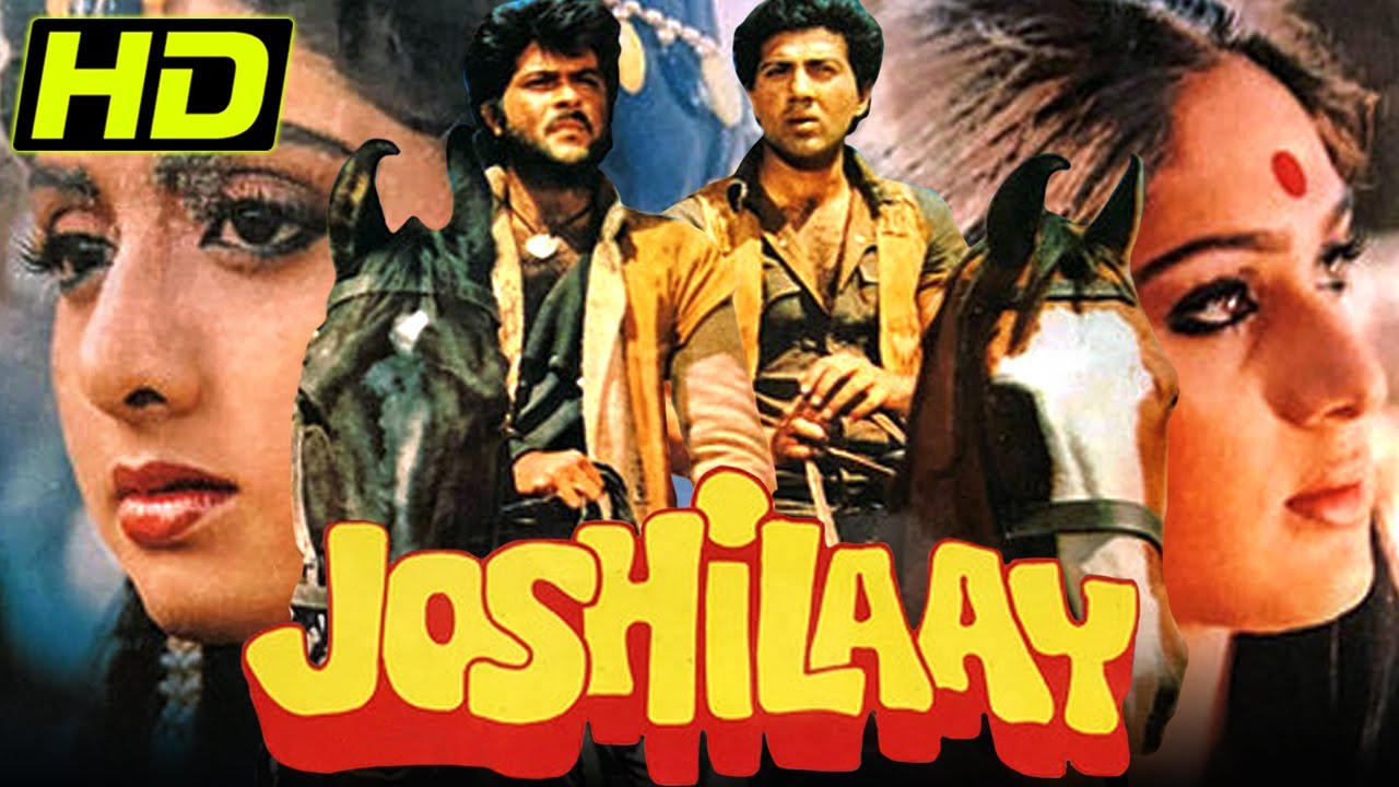 Joshilaay 1989 Bollywood Action Hindi Movie  Sunny Deol Anil Kapoor SrideviMeenakshi Sheshadri