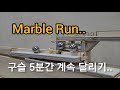 Marble Run 쇠구슬 5분간 달리기.. 구슬보며 멍때리기 marble race