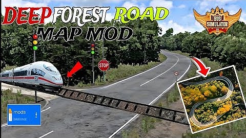 New Deep Forest Map Mod For Bus Simulator Indonesia | Map Mod Bussid | Bussid || BLI