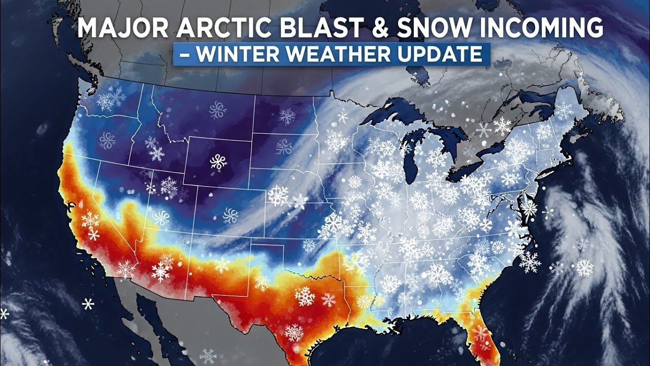 Major Arctic Blast & Snow Incoming – Winter Weather Update#USWeather # ...