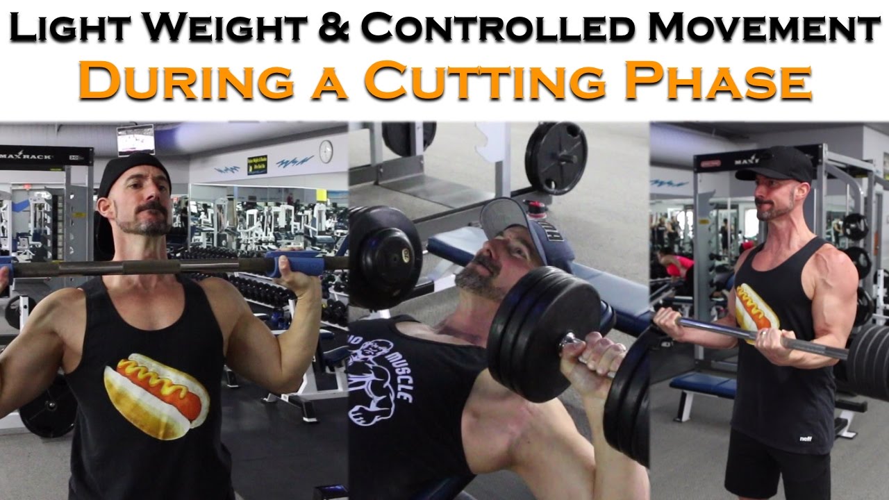 how to get shredded body Lighter Weight and Controlled Movements During a Cutting Phase