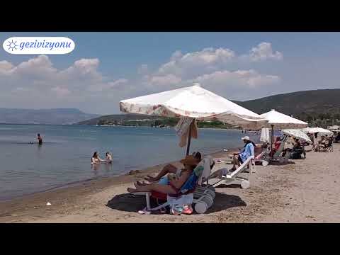 🌴 Bademli Beach Dikili Turkey | Beach walking tour Turkey 2022