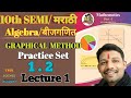 10th semi  marathi algebra linear equation in two variable graphical method part 1