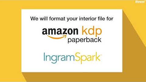 Format your book for amazon kdp paperback and ingramspark - Best Book Design service